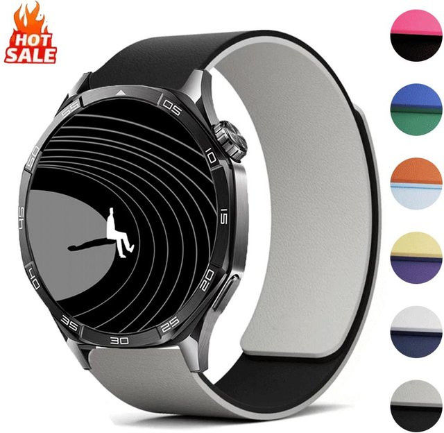Silikon-Magnetarmband, Schwarz, Unisex - Bild 1