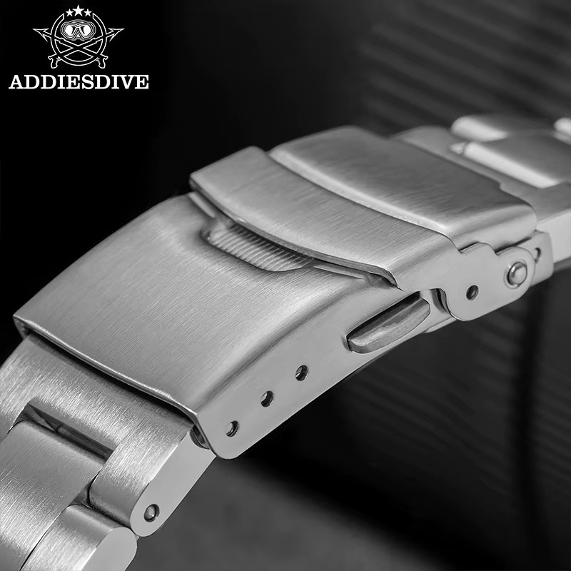 ADDIESDIVE Armbanduhr, Quarz, Edelstahl, 41 mm, Herren, Schwarz, 20 ATM - Bild 4