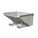 Bauer Südlohn Spänebehälter EXPO-E 900 Kippbehälter mit Siebblech, öl- und wasserdicht, staplertauglich, Farbe: Mausgrau, B: 157,0 cm, H: 126,0 cm, T: 83,5 cm - Bild 2