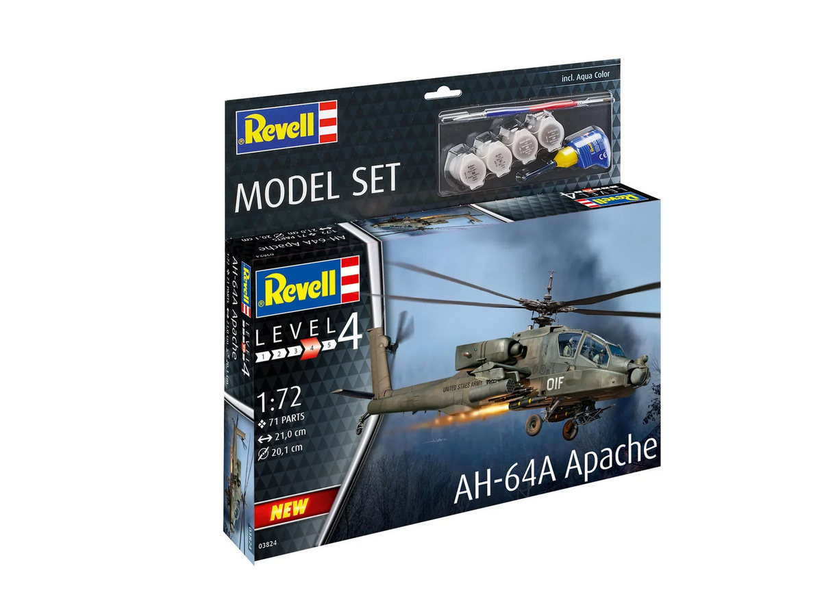 Revell AH-64A Apache, Modellset, 1:144, Kunststoff - Bild 3
