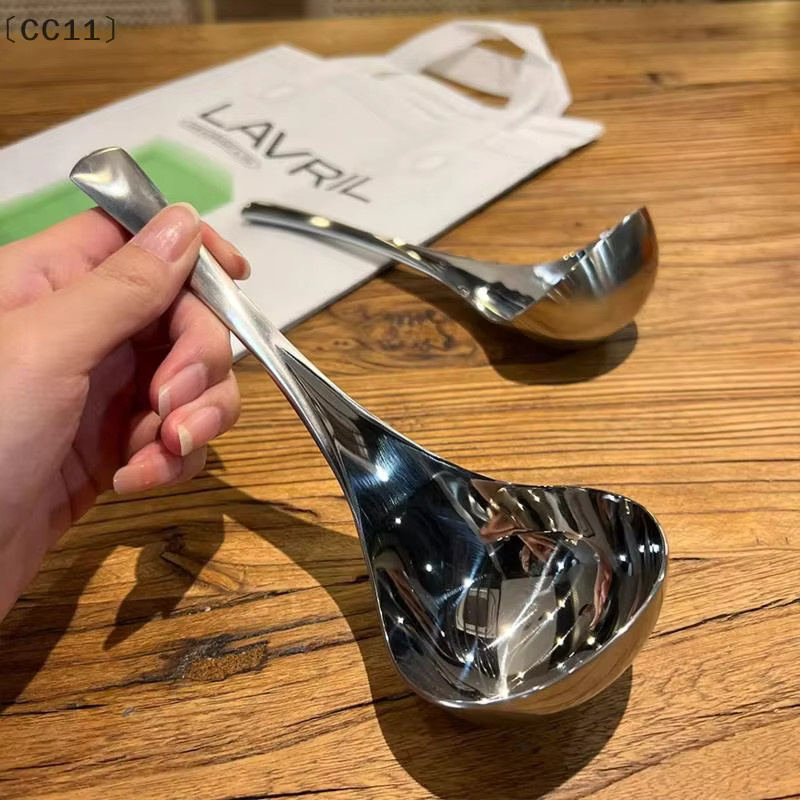KuZHEN 5er Set Kochlöffel aus Edelstahl mit langem Griff in Silber - Bild 2