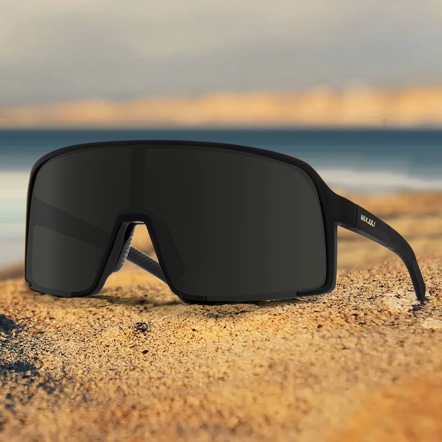 MAXJULI 8133 Sonnenbrille, polarisiert, Vollrand, Unisex, schwarz - Bild 5