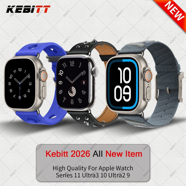 Kebitt Taucherarmband, Schwarz, Unisex, für Apple Watch - Bild 1