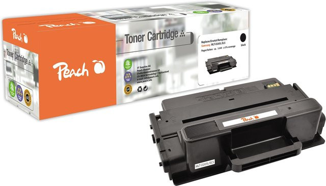 Peach S205 XL Toner Schwarz für Samsung ML-3300, ML-3310, ML-3310 D und ML-3710, ersetzt Samsung MLT-D205L/ELS und SU963A, wiederaufbereitet - Bild 1