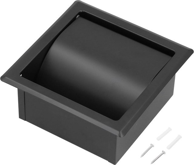 Einbau-Toilettenpapierhalter aus Edelstahl von TOMTOP in Schwarz Matt - Bild 1