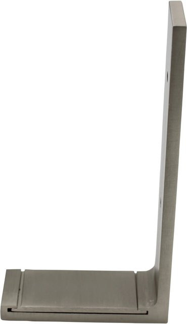 Mydeco Gardinenstangen-Halterung aus Metall in Silber für die Wandmontage mit 11,5 cm Abstand - Bild 1
