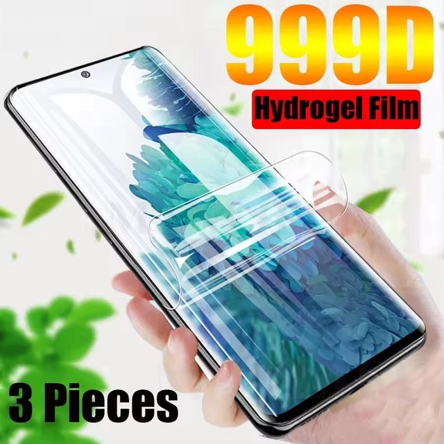 3er-Pack Hydrogel Displayfolie für OPPO F21 F21S F11 F9 F7 F5 R17 R15 Pro R15X Plus R19 A83 A73, Transparente Vollabdeckung Screen Protector - Bild 1