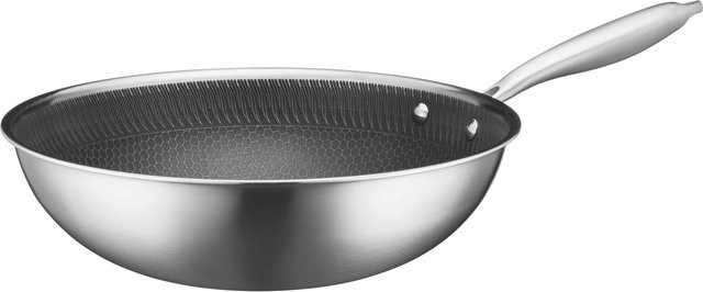 Mäser Wok Hestia Keramik aus Edelstahl in Silber und Schwarz, Durchmesser: 30 cm - Bild 1
