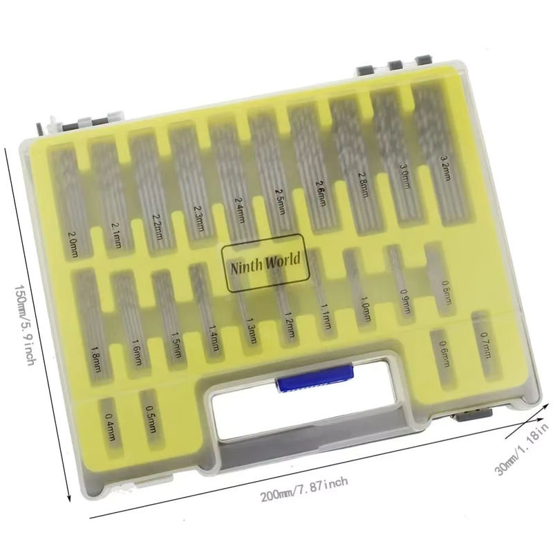 Skeyo Mini Twist Drill Set mit 150 Stück in Kunststoffbox, Bohrer-Set für Kunststoff im Bereich 0,4-3,2 mm - Bild 2