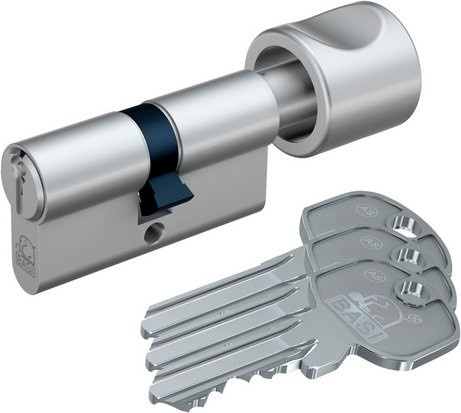 BASI Profil-Knaufzylinder in Silber, K35/27 mm, verschiedenschließend - Bild 1