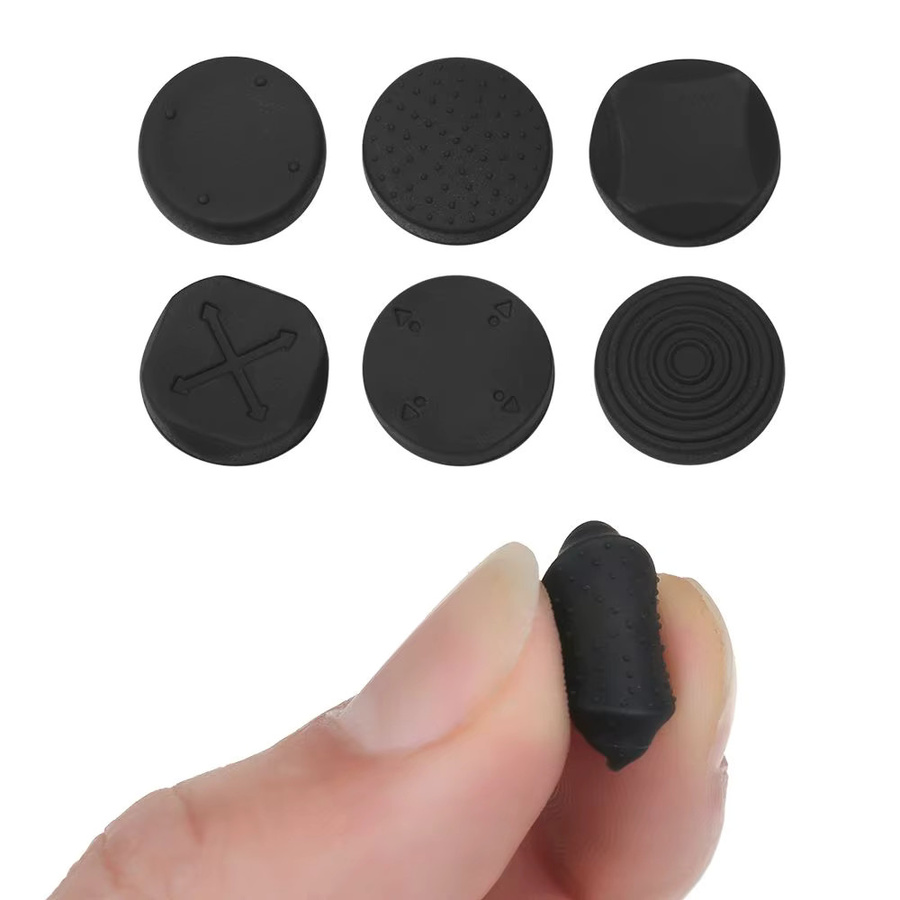 6-in-1 Silikon Thumbstick-Griffkappen für Sony PlayStation PS Vita PSV 1000 und PS Vita Slim 2000 in Weiß - Bild 3