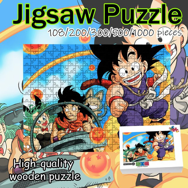 Dragon Ball Goku Super Saiyan Puzzle, Holzpuzzle, 108 Teile - Bild 1
