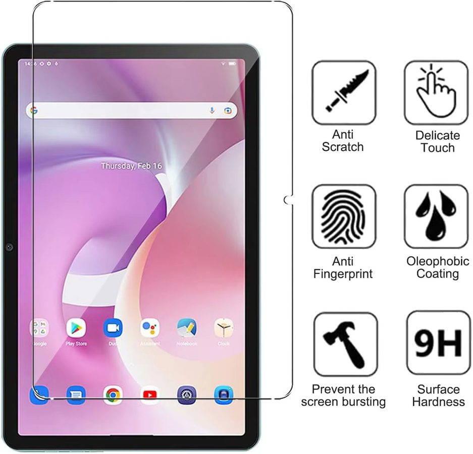 Blackview Tab 16 (11 Zoll) 2023 Displayschutzfolie aus gehärtetem Glas, 9H, transparent, ultraklar und kratzfest - Bild 2
