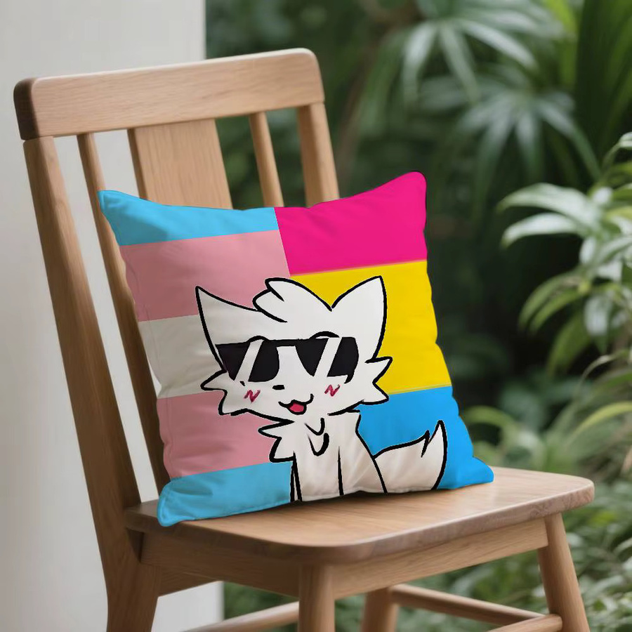 52TOYS B-boykisser Silly Cat Kissenbezug, quadratisch, Multicolour, B/B/B: 40 x 40 x 40 cm - Bild 3