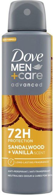 Dove Men+Care Advanced Antitranspirant Spray Sandelholz & Vanille, 150 ml, Herren - Bild 1