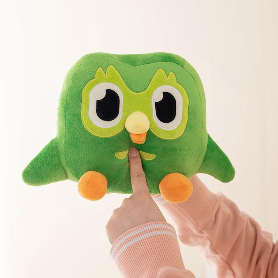 Yiran toy 1 Duolingo Grüne Eule Plüsch Puppe - Bild 2