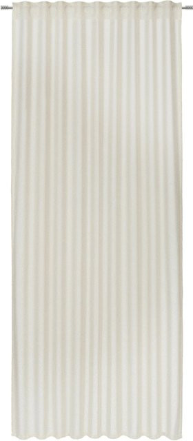 Premium Living Fertigvorhang Jonna in Naturfarben Beige und Weiß, semi-transparent, B: 135 cm, H: 245 cm - Bild 1
