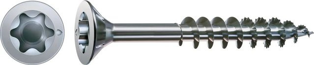 Spax Senkkopf Universalschraube für Holz mit T-Star Plus-Antrieb, Durchmesser: 3 mm, Länge: 35 mm, Farbe: Silber, 75 Stück - Bild 1