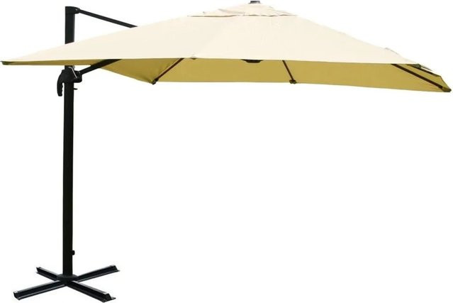 MCW Gastronomie-Ampelschirm A96 in Beige aus Polyester und Aluminium, drehbar - Bild 2