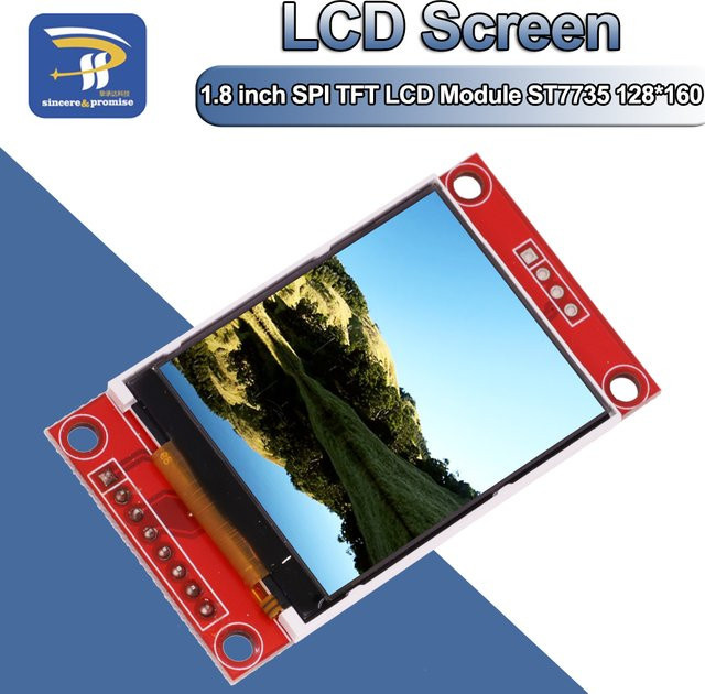 TFT LCD Modul ST7735 SPI mit 1,8 Zoll Display und 128x160 Auflösung in Rot für Arduino - Bild 1