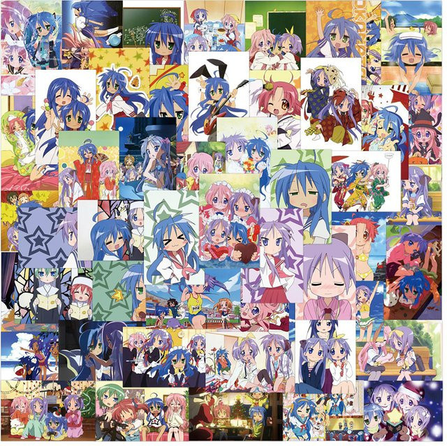 Bandai Lucky Star Anime Aufkleber, Mädchen Izumi Konata, Sticker - Bild 1