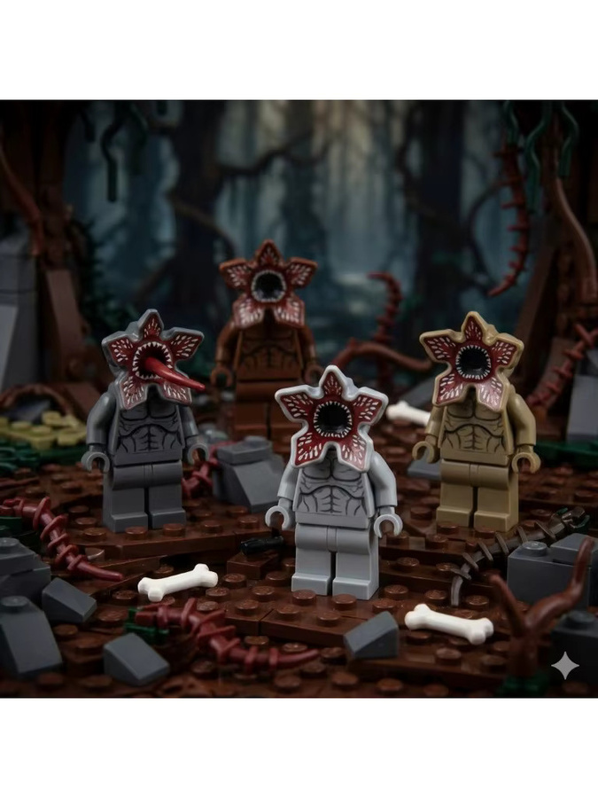 Hot Toys Stranger Things Teufels-Demogorgonen-Bausteine, Modell-Spielzeug - Bild 2
