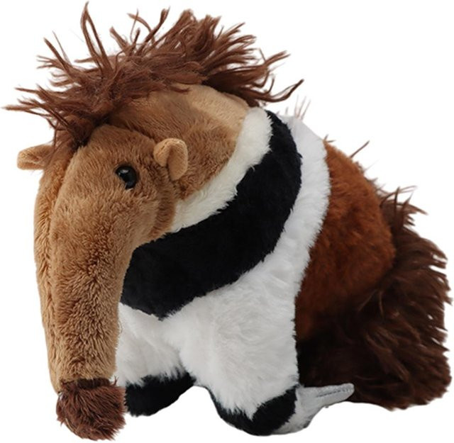 Binchi Fitness Riesenameisenbär Plüschtier, 25cm, Schwarz, ab 3 Jahren - Bild 1