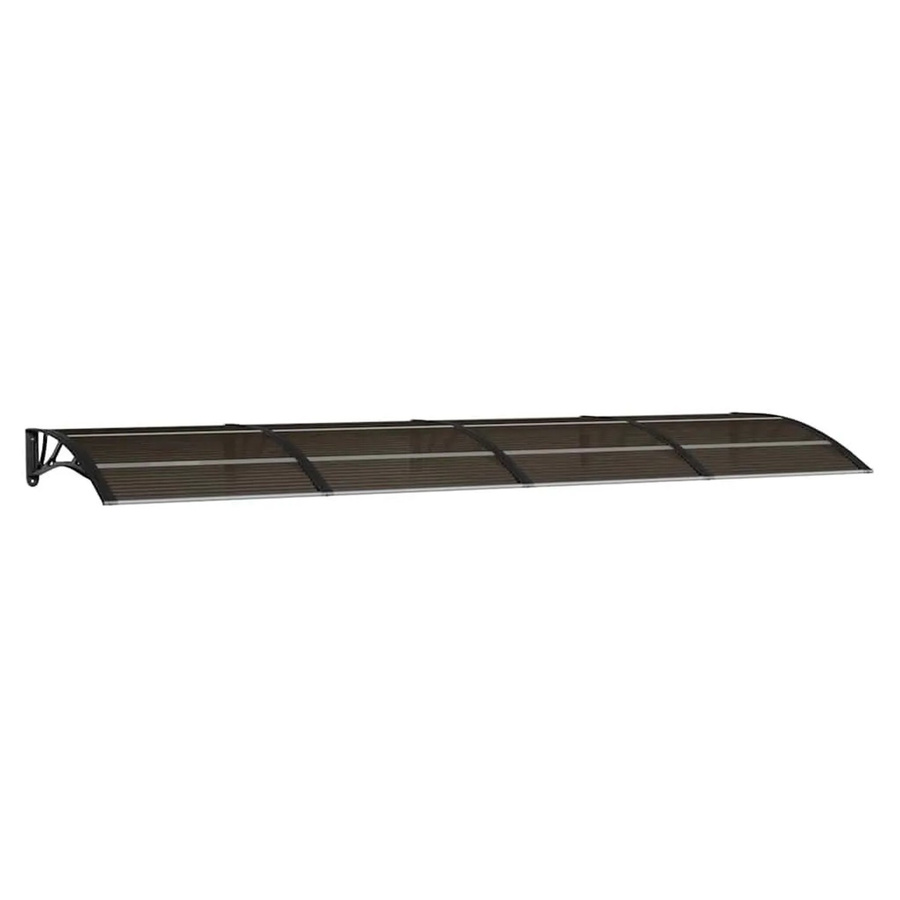 vidaXL Türvordach Schwarz aus Polycarbonat B: 350 cm, T: 100 cm - Bild 2