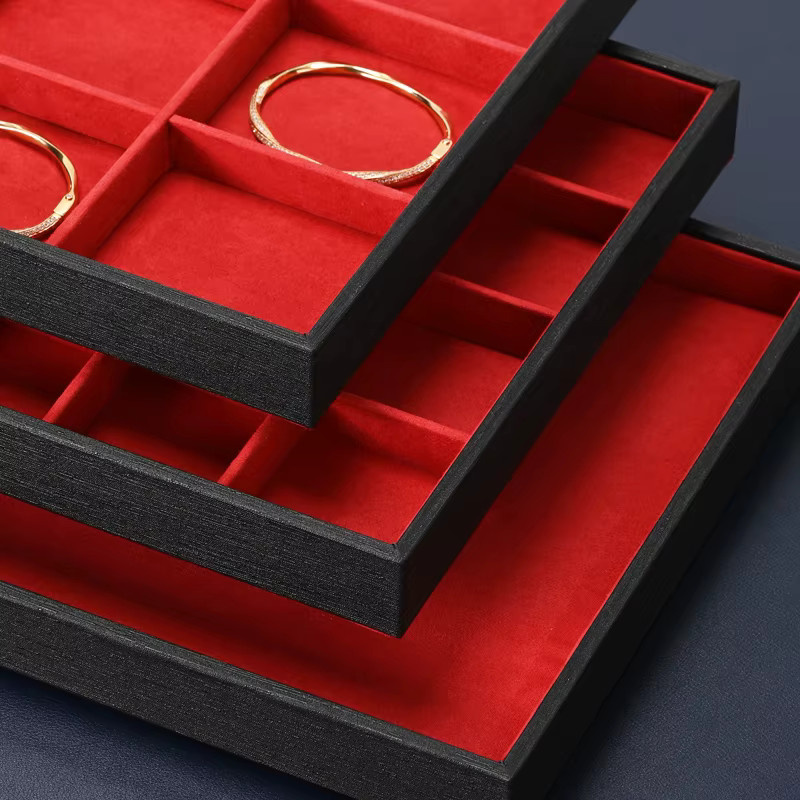 Oirlv Luxus Schmuck Tablett als moderner Schmuck Organizer für Uhren, Ringe, Halsketten und Ohrringe - Bild 2