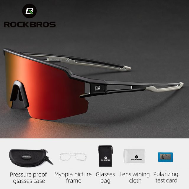 ROCKBROS Sonnenbrille, Vollrand, Kunststoff, polarisiert - Bild 1