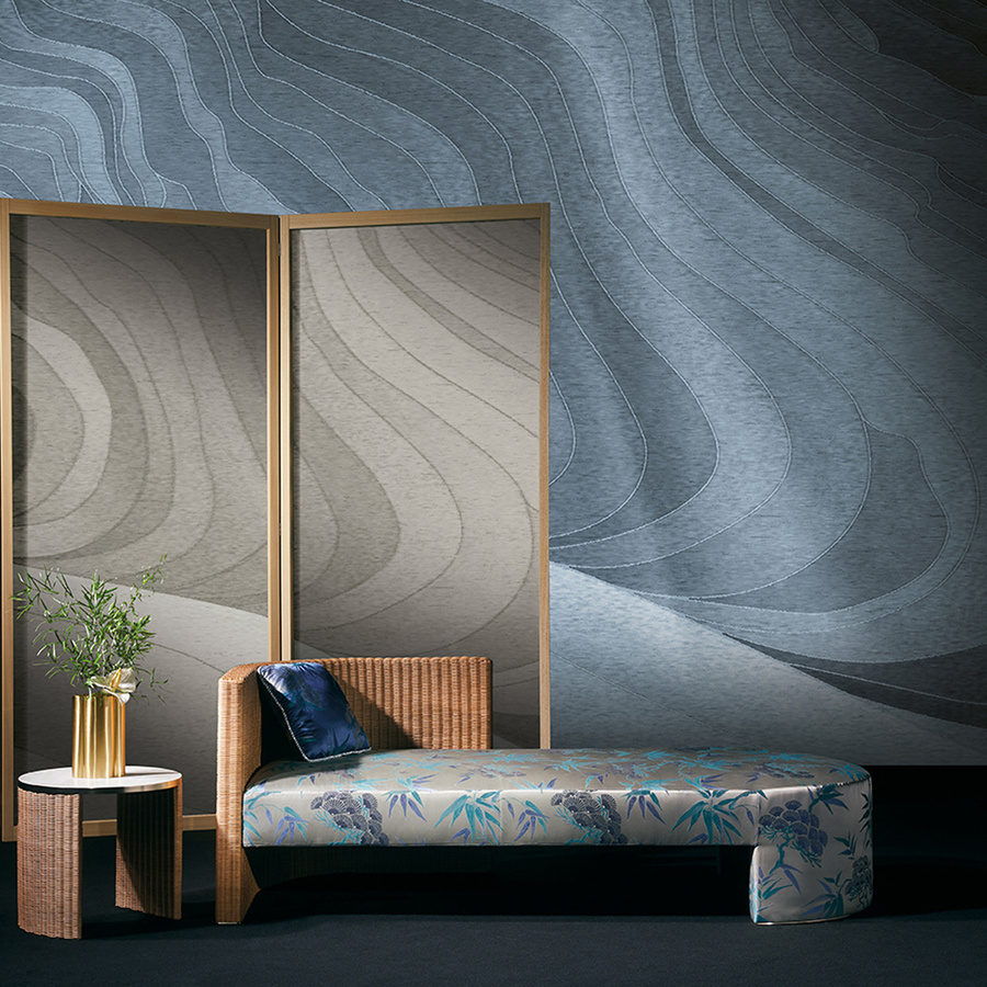 Armani Casa Mural Tennyson 9963 Wandgestaltung aus Textil in abstrakter Naturoptik - Bild 1