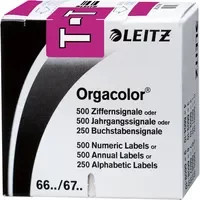 Leitz Buchstabensignal Orgacolor violett zur Markierung von Papier - Bild 1