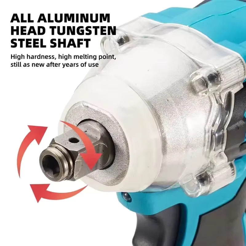 Makita DTW600 18V Akku-Schraubenschlüssel mit 1/2 Zoll Antrieb und bürstenlosem Motor 3100 IPM - Bild 2