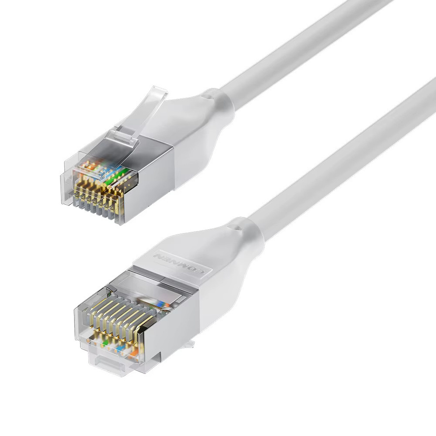 COMNEN 24er-Pack Cat6a FTP geschirmte Ethernet LAN Patchkabel in Weiß für Server und Switches - Bild 6