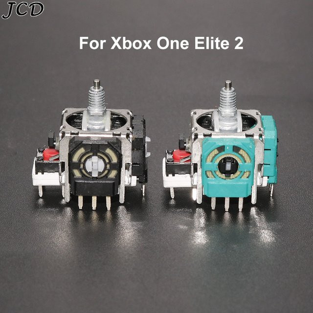 JCD 2er Set Original 3D Analog Joystick Rocker Sensor Modul Ersatzteile für Xbox One Elite Serie 2 2nd Gen Gamepad in Grün und Multicolour - Bild 1