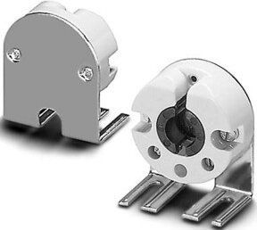 Houben Fassung G13 für Leuchtstoffröhren T8, Einbau, Weiß - Bild 1