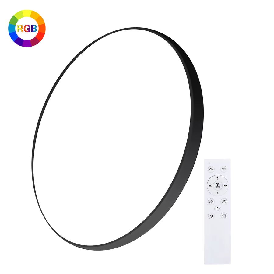 Oraymin Smart LED-Deckenleuchte RGB, 24W, Ø 30 cm, dimmbar mit Fernbedienung und App-Steuerung, 2400 Lumen - Bild 7