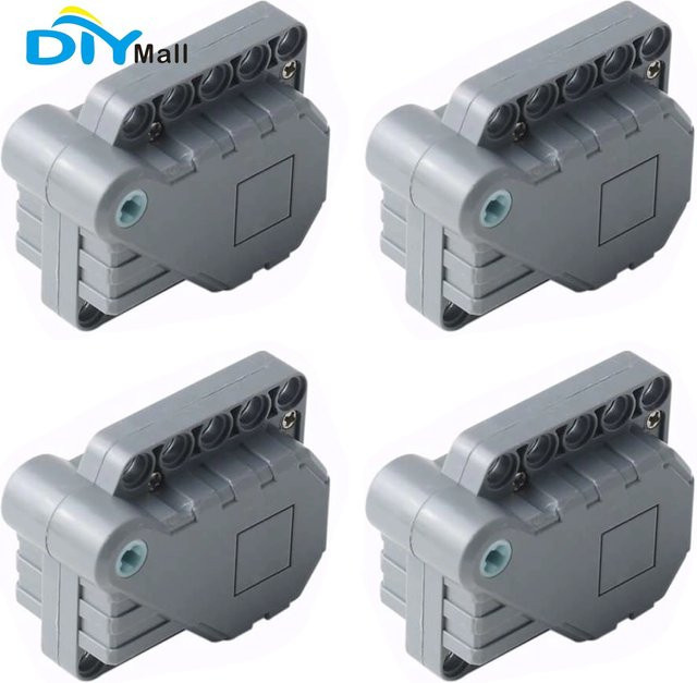 DIYmall MOC Technische Teile Rückzieh-Motor, Bausteine, Grau - Bild 1