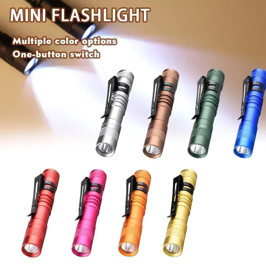 XIWANGFIRE Tragbare Mini-LED-Stiftleuchte aus Metall mit Clip für Camping und Outdoor - Bild 2