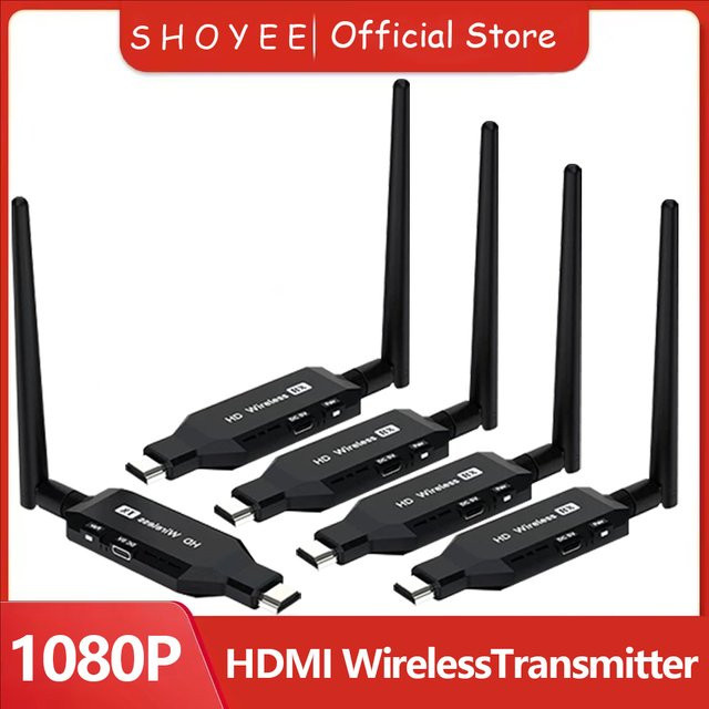 SHOYEE 5G Wireless HDMI Extender mit Bluetooth Audio Sender und Empfänger in Schwarz - Bild 1