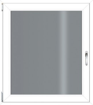 RORO Kunststoff-Fenster KOMFORT B70 in Weiss mit Klarglas, B: 100 cm, H: 140 cm - Bild 1