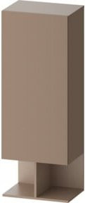 Duravit Halbhochschrank Balcoon in Umbra strukturiert mit Tür links, B/T/H: 50 x 36 x 132 cm - Bild 1