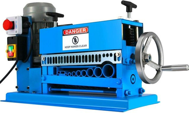 Automatische Kabelabisoliermaschine von Buying Solutions, MB, 370W, für Metallkabel und Draht von 1,5-38mm, Blau, Aluminiumlegierung, mit 10 Klingen und 15 m/min Geschwindigkeit - Bild 1
