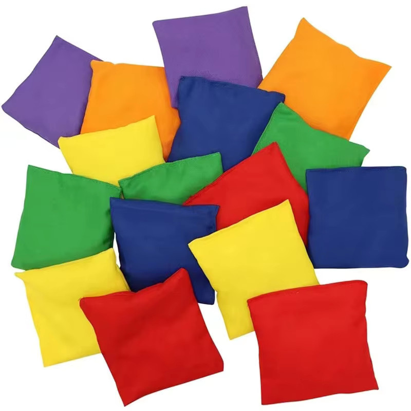 soulbao Quadratische weiche Sandsäcke aus Segeltuch, 10-teiliges Set, Bunt / Mehrfarbig - Bild 4