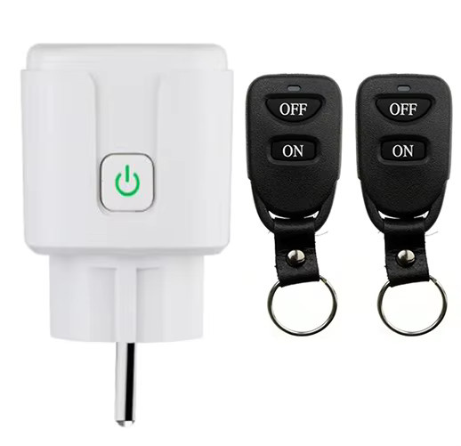 xuanlongyuan Drahtlose Smart Steckdose mit Fernbedienung 433 MHz, EU Stecker, Weiß - Bild 3