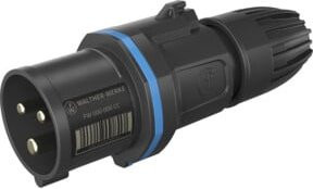 Walther Werke CEE NEO Stecker 16A 3P 6h IP54 in Blau und Schwarz - Bild 1