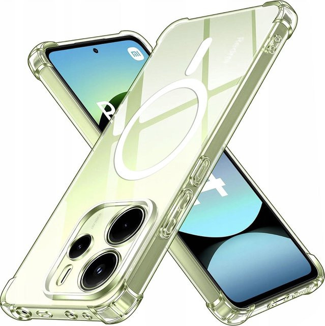 Techsuit MagSafe-Hülle für Xiaomi Redmi Note 14 4G, stoßfest, transparent - Bild 1