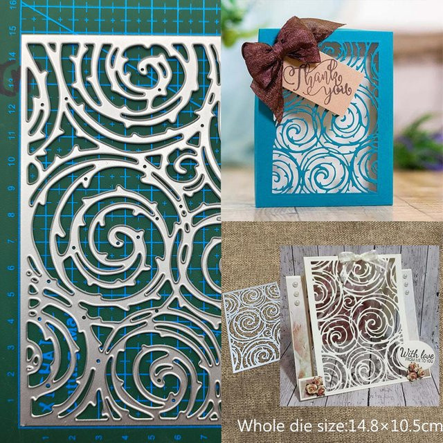 Metall Stanzform Baum Rad Hintergrund Schablone für DIY Scrapbooking und dekorative Prägung - Bild 1