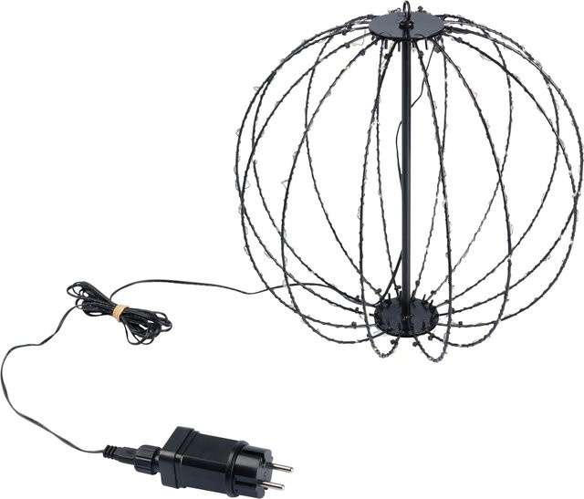 LED-Leuchtkugel Outdoor von viva domo in Schwarz mit warmweißem Licht für Garten und Balkon - Bild 1