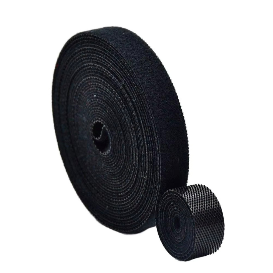KITPIPI Nylon-Kabelbinder mit Hakenschlaufe, wiederverwendbares Klettband zur Kabelorganisation, Schwarz, Länge: 5 m - Bild 7